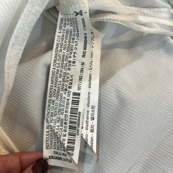 Zara white with black lace bodysuit - Picture 7 of 7